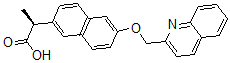 CAS#: 123016-21-7， (2S)-2-[6-(Quinolin-2-Ylmethoxy)Naphthalen-2-Yl]Propanoic Acid