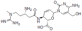CAS#: 123067-52-7， (2S,3S)-3-[[(3S)-3-Amino-5-(Carbamimidoyl-Methylamino)Pentanoyl]Amino]-6-[4-Amino-5-(Hydroxymethyl)-2-Oxopyrimidin-1-Yl]-3,6-Dihydro-2H-Pyran-2-Carboxylic Acid