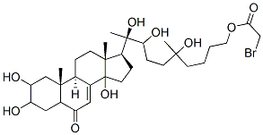 CAS#: 123171-56-2， [(9R)-5,8,9-Trihydroxy-5-Methyl-9-[(9R,10R,13R,17S)-2,3,14-Trihydroxy-10,13-Dimethyl-6-Oxo-2,3,4,5,9,11,12,15,16,17-Decahydro-1H-Cyclopenta[a]Phenanthren-17-Yl]Decyl] 2-Bromoacetate