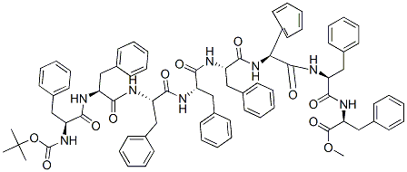CAS#: 123218-80-4， tert-Butyloxycarbonylphenylalanyl-phenylalanyl-phenylalanyl-phenylalanyl-phenylalanyl-phenylalanyl-phenylalanyl-phenylalanine methyl ester