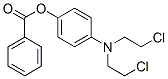 CAS 登录号：1233-89-2， 4-[二(2-氯乙基)氨基]苯酚苯甲酸酯