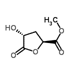 CAS 登录号：123356-13-8， 甲基(2S,4R)-4-羟基-5-氧代四氢-2-呋喃羧酸酯