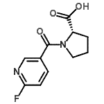 CAS#: 123412-44-2， 1-[(6-Fluoro-3-Pyridinyl)Carbonyl]-L-Proline