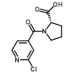 CAS#: 123412-45-3， 1-(2-Chloroisonicotinoyl)-L-Proline
