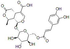 CAS#: 123562-49-2， (1S,4aS,8R,8aS)-1-[(2S,3R,4S,5S,6R)-6-[[(E)-3-(3,4-Dihydroxyphenyl)Prop-2-Enoyl]Oxymethyl]-3,4,5-Trihydroxyoxan-2-Yl]Oxy-8-Methyl-6-Oxo-4A,5,8,8alpha-Tetrahydro-1H-Pyrano[5,4-c]Pyran-4-Carboxylic Acid