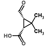 CAS#: 123620-81-5， (1R,3S)-3-Formyl-2,2-Dimethylcyclopropanecarboxylic Acid