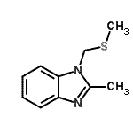 CAS#: 123651-52-5， 2-Methyl-1-[(Methylsulfanyl)Methyl]-1H-Benzimidazole