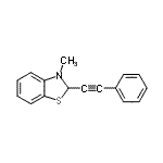 CAS#: 123768-43-4， 3-Methyl-2-(Phenylethynyl)-2,3-Dihydro-1,3-Benzothiazole
