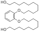 structure of CAS# 123934-38-3, 11,11'-[1,2-Phenylenebis(Oxy)]Bis-1-Undecanol;1,2-BIS(11-HYDROXYUNDECYLOXY)BENZENE