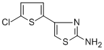 structure of CAS# 123971-45-9, 4-(5-Chloro-2-Thienyl)-1,3-Thiazol-2-Amine;4-(5-CHLORO-THIOPHEN-2-YL)THIAZOL-2-YLAMINE;4-(5-CHLOROTHIEN-2-YL)-1,3-THIAZOL-2-AMINE;4-(5-CHLORO-2-THIENYL)-1,3-THIAZOL-2-AMINE