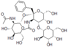 CAS#: 124040-62-6， Benzyl O-galactopyranosyl-(1-3)-O-(2-acetamido-2-deoxyglucopyranosyl)-(1-6)-2-acetamido-2-deoxygalactopyranoside