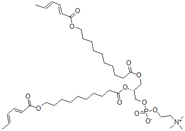 CAS#: 124154-20-7， [(2R)-2,3-Bis[10-[(2E,4E)-Hexa-2,4-Dienoyl]Oxydecanoyloxy]Propyl] 2-Trimethylazaniumylethyl Phosphate