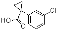structure of CAS# 124276-34-2, 1-(3-Chlorophenyl)Cyclopropanecarboxylic Acid;1-(3-chlorophenyl)cyclopropane-1-carboxylic acid;MFCD07374442