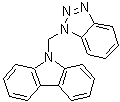 结构式 CAS# 124337-34-4, 9-(1H-苯并三唑-1-基甲基)-9H-咔唑