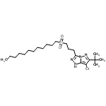 CAS#: 124351-77-5， 7-Chloro-3-[3-(Dodecylsulfonyl)Propyl]-6-(2-Methyl-2-Propanyl)-1H-Pyrazolo[5,1-c][1,2,4]Triazole