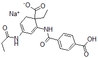 CAS#: 124391-91-9， Sodium 2-[(4-Carboxybenzoyl)Amino]-1-Ethyl-4-(Propanoylamino)Cyclohexa-2,4-Diene-1-Carboxylate