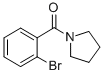 structure of CAS# 124461-27-4, (2-Bromophenyl)-1-Pyrrolidinyl-Methanone;1-(PYRROLIDIN-1-YLCARBONYL)-2-BROMOBENZENE;(2-BROMOPHENYL)(PYRROLIDIN-1-YL)METHANONE;1-(2-Bromobenzoyl)Pyrrolidine 98%