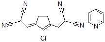 CAS#: 124522-11-8， (2-Chloro-3-(2,2-dicyanoethenyl)-2-cyclopentene-1-ylidene)-2,2-dicyanoethane pyridinium salt