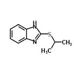 结构式 CAS# 124530-70-7, 2-(异丙基硫基)-1H-苯并咪唑