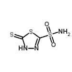 CAS#: 124558-05-0， 5-Thioxo-4,5-Dihydro-1,3,4-Thiadiazole-2-Sulfonamide