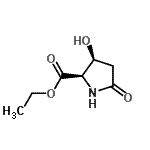 CAS#: 124618-50-4， Ethyl (3S)-3-Hydroxy-5-Oxo-D-Prolinate
