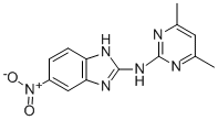 CAS#: 124636-05-1， N-(4,6-Dimethylpyrimidin-2-Yl)-6-Nitro-1H-Benzimidazol-2-Amine
