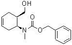 structure of CAS# 124678-01-9, Benzyl [(1S,6R)-6-(Hydroxymethyl)-3-Cyclohexen-1-Yl]Methylcarbamate;Benzyl cis-(6-hydroxymethyl)cyclohex-3-enylcarbamate;Benzyl cis-(6-hydroxymethyl)-cyclohex-3-enylcarbamate;MFCD08752523