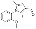structure of CAS# 124678-35-9, 1-(2-Methoxy-phenyl)-2,5-dimethyl-1H-pyrrole-3-carbaldehyde;Zinc01293714;Zinc00087417