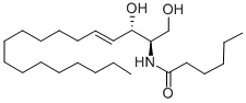 结构式 CAS# 124753-97-5, N-(1,3-二羟基十八碳-4-烯-2-基)己酰胺