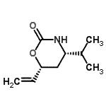 CAS 登录号：124754-67-2， (4S,6R)-4-异丙基-6-乙烯基-1,3-恶嗪烷-2-酮