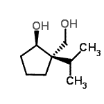 CAS 登录号：124941-16-8， (1R,2R)-2-(羟基甲基)-2-异丙基环戊醇