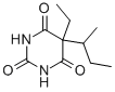 structure of CAS# 125-40-6, Butabarbital;5-Ethyl-5-Sec-Butyl-Hexahydropyrimidine-2,4,6-Trione;5-Ethyl-5-Sec-Butylhexahydropyrimidine-2,4,6-Trione;5-Ethyl-5-Sec-Butyl-Barbituric Acid