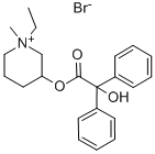 CAS#: 125-51-9， 1-Ethyl-3-[(2-Hydroxy-2,2-Diphenylacetyl)Oxy]-1-Methyl-Piperidinium Bromide (1:1)