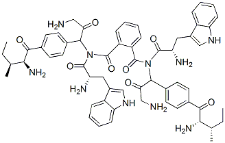 CAS#: 125009-80-5， (2S,3S)-2-[[(1,3-Dioxoisoindol-2-Yl)Methyl-(Phenylmethoxy)Phosphoryl]Amino]-N-[(2S)-3-(1H-Indol-3-Yl)-2-(Phenylmethylamino)Propanoyl]-3-Methylpentanamide
