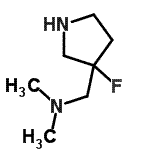 CAS#: 125032-78-2， 1-(3-Fluoro-3-Pyrrolidinyl)-N,N-Dimethylmethanamine