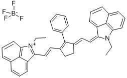 CAS#: 125127-62-0， 1-Ethyl-2-[(E)-2-(3-((E)-2-[1-Ethylbenzo[cd]Indol-2(1H)-Ylidene]Ethylidene)-2-Phenyl-1-Cyclopenten-1-Yl)Ethenyl]Benzo[cd]Indolium Tetrafluoroborate