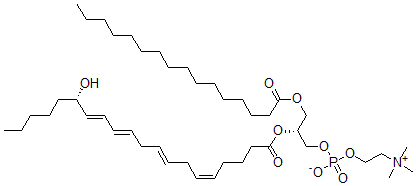 CAS#: 125139-36-8， [(2R)-3-Hexadecanoyloxy-2-[(5Z,8E,11E,13E,15S)-15-Hydroxyicosa-5,8,11,13-Tetraenoyl]Oxypropyl] 2-Trimethylazaniumylethyl Phosphate