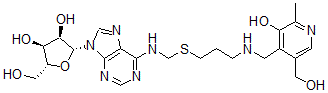 CAS#: 125162-97-2， (2R,3R,4S,5R)-2-[6-[3-[[3-Hydroxy-5-(Hydroxymethyl)-2-Methylpyridin-4-Yl]Methylamino]Propylsulfanylmethylamino]Purin-9-Yl]-5-(Hydroxymethyl)Oxolane-3,4-Diol