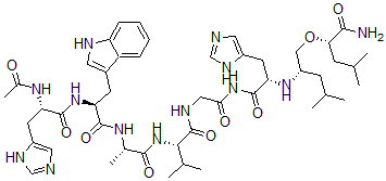 CAS#: 125185-94-6， N-Acetyl-leu(26)-psi(CH2O)leu(27)-gastrin relasing peptide (20-27)