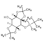 CAS#: 125214-72-4， (3aS,4aS,7aR,8aS)-8-{[Dimethyl(2-Methyl-2-Propanyl)Silyl]Oxy}-2,2,6,6-Tetramethylhexahydro[1,3]Dioxolo[4,5-f][1,3]Benzodioxol-4-Ol