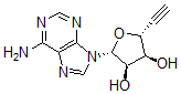 CAS#: 125296-16-4， 9-(5',6'-Dideoxy-beta-Ribohex-5'-Ynofuranosyl)Adenine