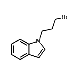 structure of CAS# 125334-52-3, 1-(3-Bromopropyl)-1H-Indole;1-(3-Bromopropyl)indole