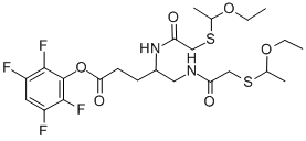 CAS#: 125488-70-2， (2,3,5,6-Tetrafluorophenyl) 4,5-Bis[[2-(1-Ethoxyethylsulfanyl)Acetyl]Amino]Pentanoate