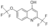结构式 CAS# 125647-79-2, 6-(三氟甲氧基)-2-(三氟甲基)-4-喹啉醇
