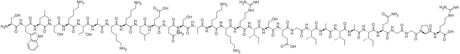 structure of CAS# 125667-96-1, Cecropin P1;Aids096086;Cecropin P1