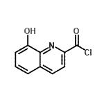 structure of CAS# 125686-91-1, 8-Hydroxy-2-Quinolinecarbonyl Chloride;8-hydroxyquinoline-2-carbonyl chloride