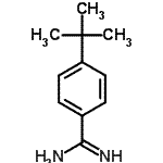 结构式 CAS# 125772-42-1, 4-(2-甲基-2-丙基)苯甲脒