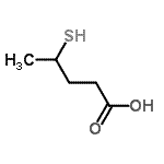 CAS#: 125791-83-5， 4-Sulfanylpentanoic Acid