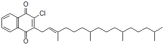 CAS#: 1258-63-5， 2-Chloro-3-[(E)-3,7,11,15-tetramethylhexadec-2-enyl]-1,4-naphthoquinone