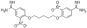 CAS#: 125901-98-6， 4-[5-(4-Carbamimidoyl-2-Nitrophenoxy)Pentoxy]-3-Nitrobenzenecarboximidamide